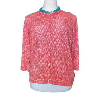 Sejour Women's quarter length sleeve lightweight cardigan sweater, Sz 1X